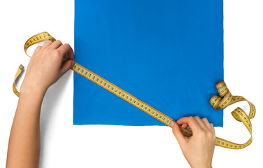 measures the size of a piece cloth