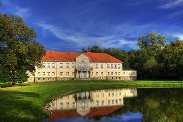 Old palace in Owinska in Poland