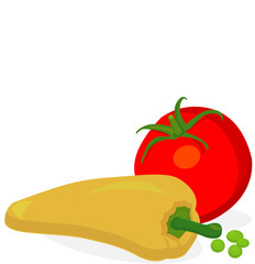 illustration of vegetables - vector