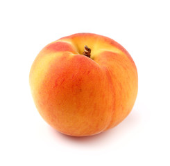One ripe peach in closeup