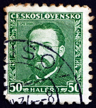 Postage stamp Czechoslovakia 1934 Bedrich Smetana, Composer