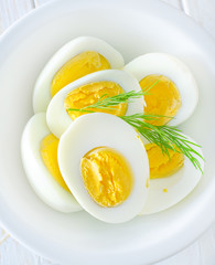 boiled eggs