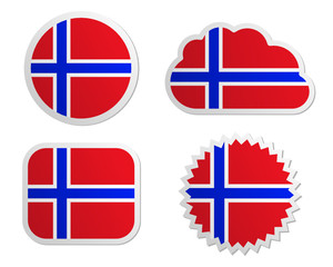 Fahne Norwegen Sticker