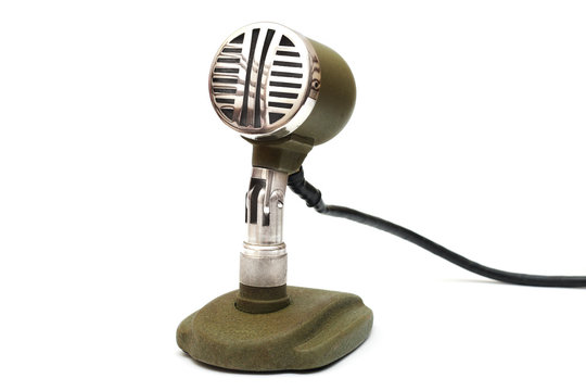 old-fashioned microphone
