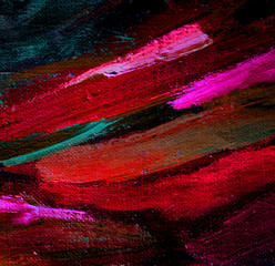 abstract chaotic painting by oil on canvas,  illustration, backg © Mikhail Zahranichny