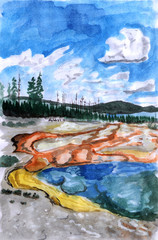 illustration Yellowstone