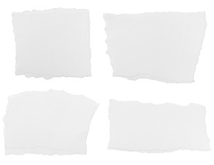 white paper ripped message background