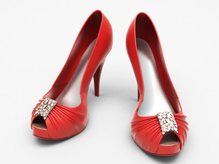 Women's red shoes