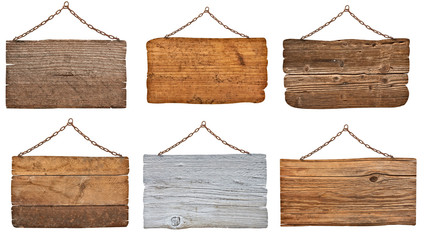 wooden sign with chain hanging background message