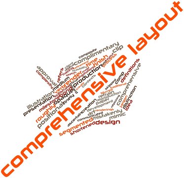 Word cloud for Comprehensive layout