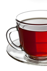 Tea mug and saucer for tea drinking
