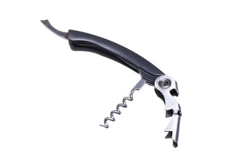 Metallic corkscrew of type "sommelier knife"