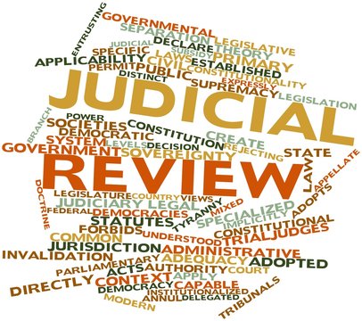 Word cloud for Judicial review