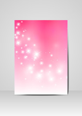 Pink brochure design - eps10 vector illustration