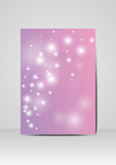 Purple starry design