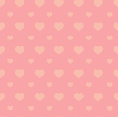 Seamless heart pattern with retro colors - valentine texture