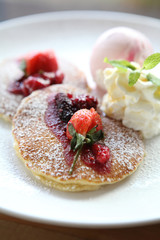 Pancake with icecream
