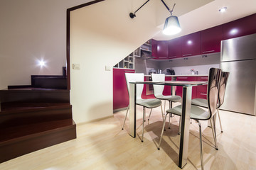 Inside modern loft