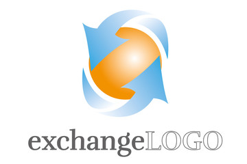 Fototapeta premium Exchange logo