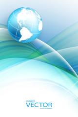 wavy lines with copy space. Eps10