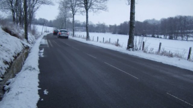 circulation routiere par temps de neige