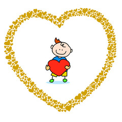 hand-drawn heart sketch