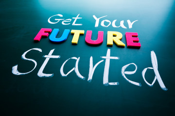 Get your future started concept
