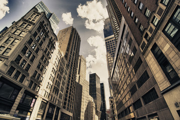 Fototapeta na wymiar Szczegółowo Architektura Nowego Jorku, USA