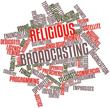 Word cloud for Religious broadcasting