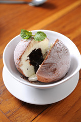 chocolate ice cream scoop