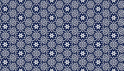 Blue pattern with stars