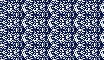 Blue pattern with stars