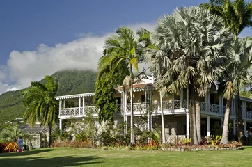 Tischdecke Nevis, Botanischer Garten und Restaurant © kgdad