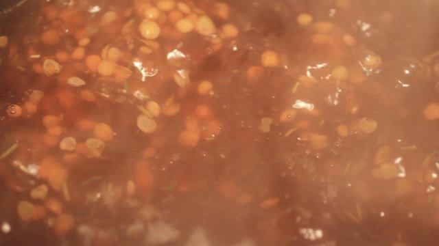 Bowl of lentil soup