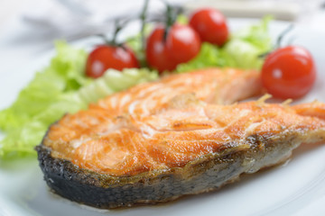 Salmon steak