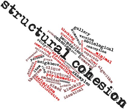 Word cloud for Structural cohesion