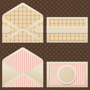 Collection of old  vintage envelopes.