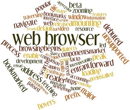 Word cloud for Web browser
