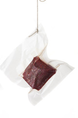 Steak in einem Sous-vide Beutel