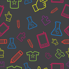 Seamless abstract funky pattern