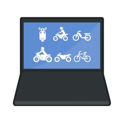 Transports deux roues dans un ordinateur portable