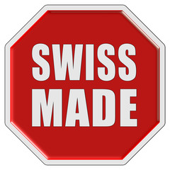 Stopschild rot SWISS MADE