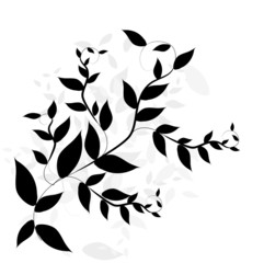 Abstract floral background. Vector.
