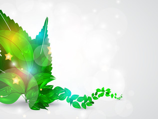 abstract leaf nature futuristic background