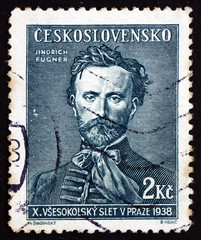 Postage stamp Czechoslovakia 1938 Jindrich Fugner, Sokol Movemen