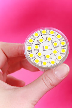 led bulb in hand