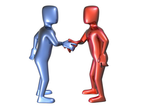Man Shake Hands