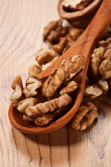 Obraz premium walnuts background