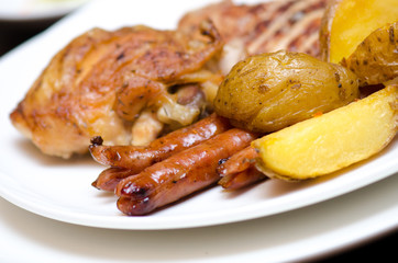 Steak and potatoes