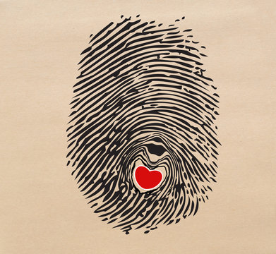 fingerprint heart